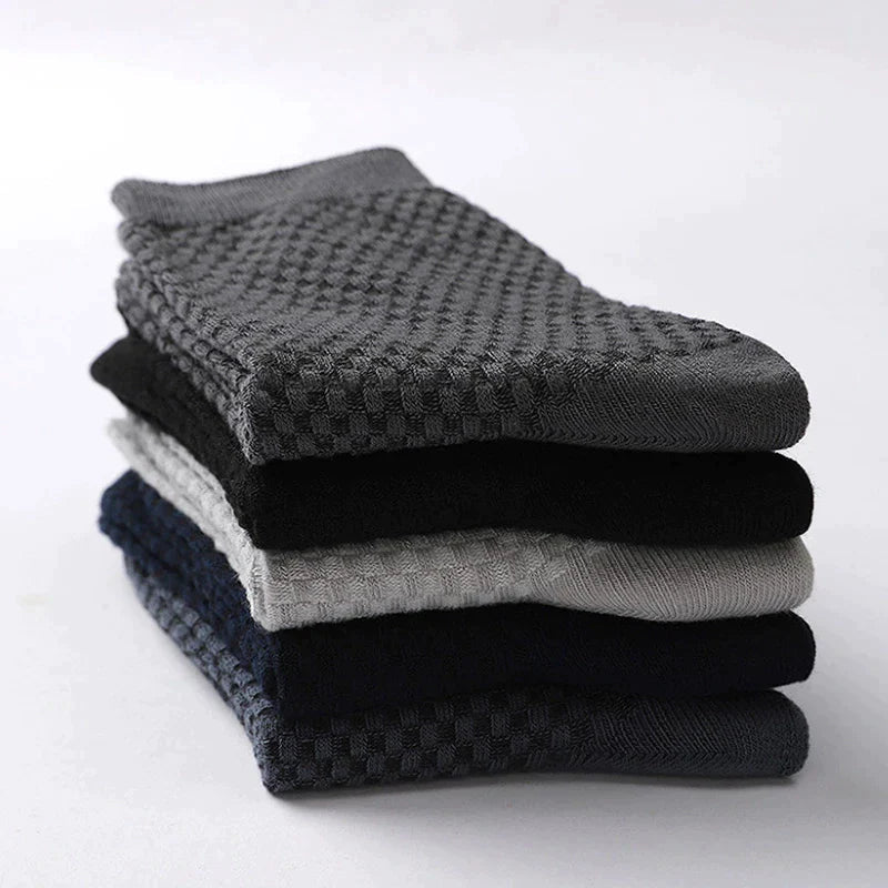 5-Pack Premium Bamboo Mid Socks