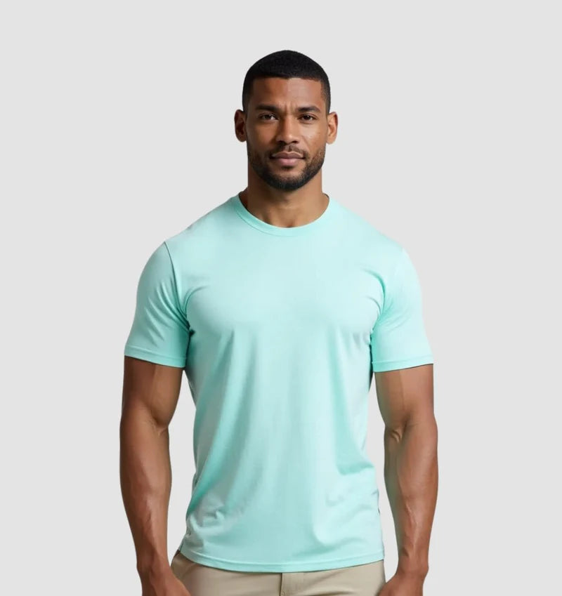 The Tech T-shirt - Turquoise Blue